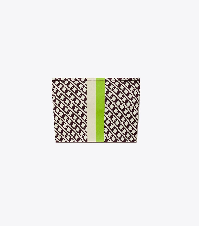 Tory Burch diseñador tops Top bandeau de jacquard en Ivory / Dark Red / Green frente