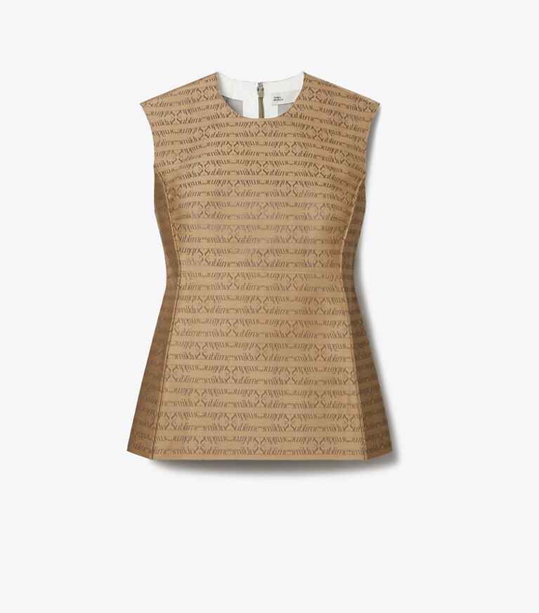 Tory Burch designer hauts Top en jacquard Sublime in Beige Sublime front