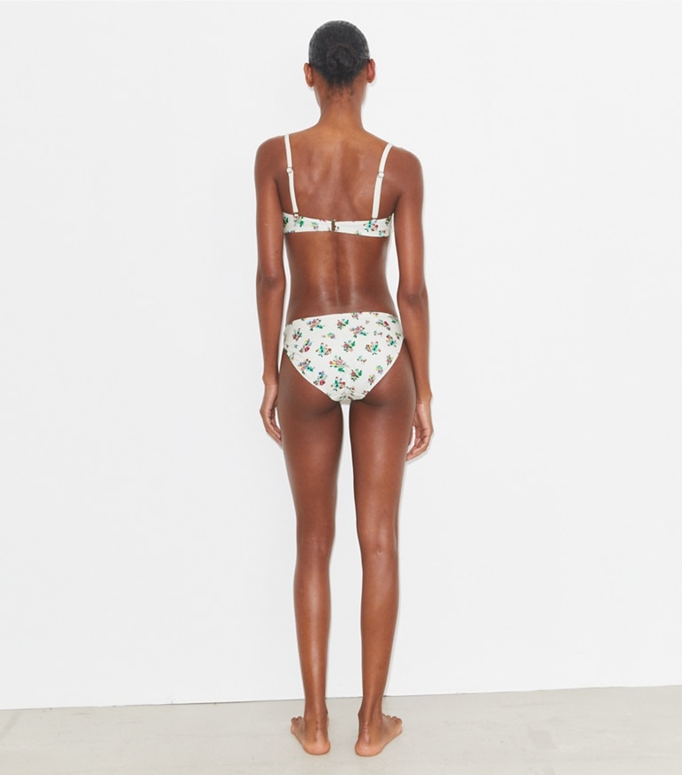 Tory Burch designer bikini Top per bikini a balconcino in Multi Ditsy Floral front