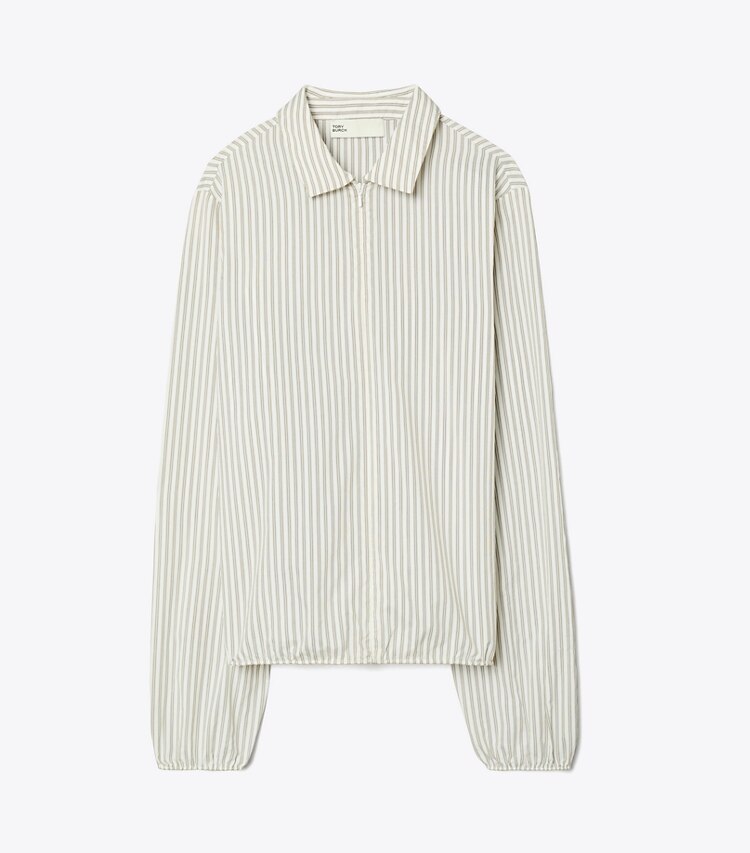 Tory Burch designer hauts Top rayé in White Stripe front