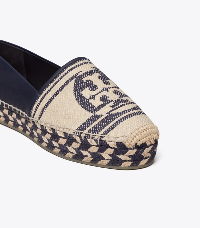 Tory Burch designer espadrilles Tory Burch Espadrille in Navy angle