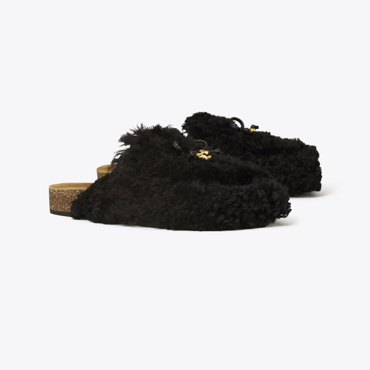 Tory burch discount charm shearling mule