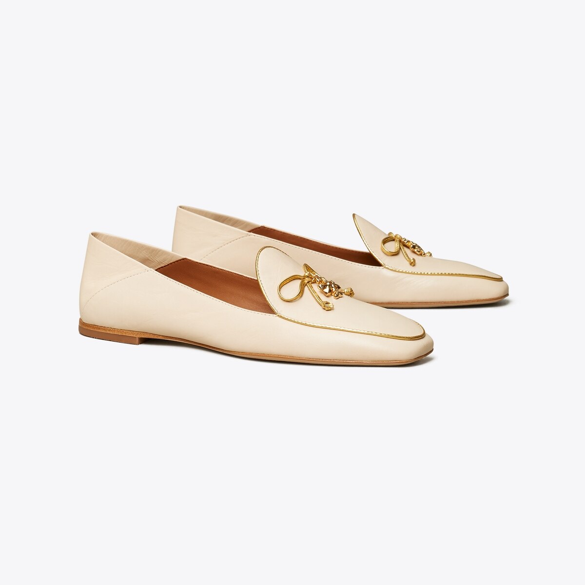 Tory Charm Two-Tone Loafer: Women's Designer Flats | Tory Burch