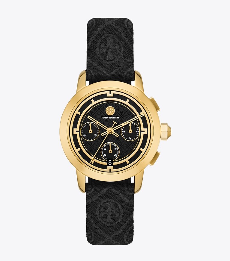 Tory burch 2024 leather strap watch