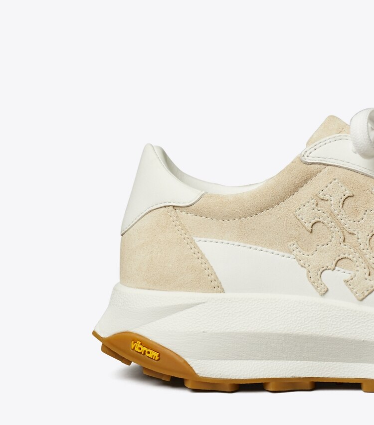 Tory Burch designer sneakers Tory Sneaker in LIGHT CREAM / LIGHT CREAM / WHITE detail
