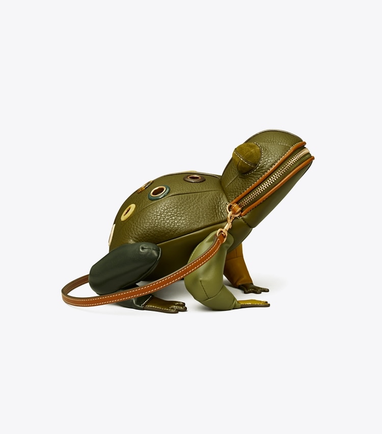 Tory Burch designer backpacks Tory the Toad Backpack in Leccio front
