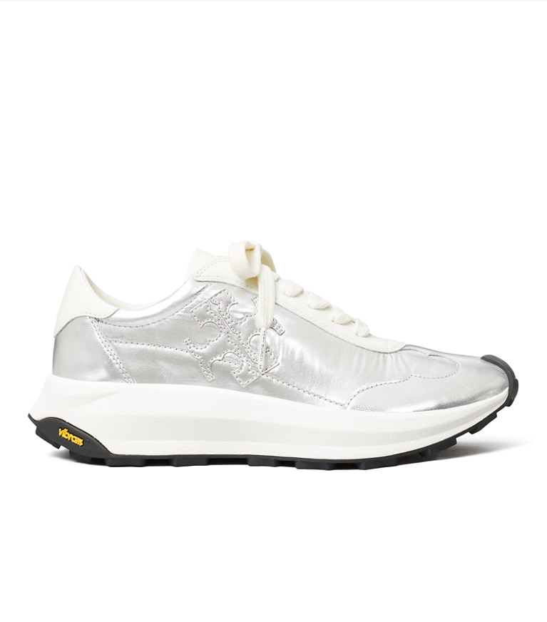 Tory Burch designer sneakers Tory Trainer in METALLIC SILVER/SILVER SPECCHIO/CREAM additional