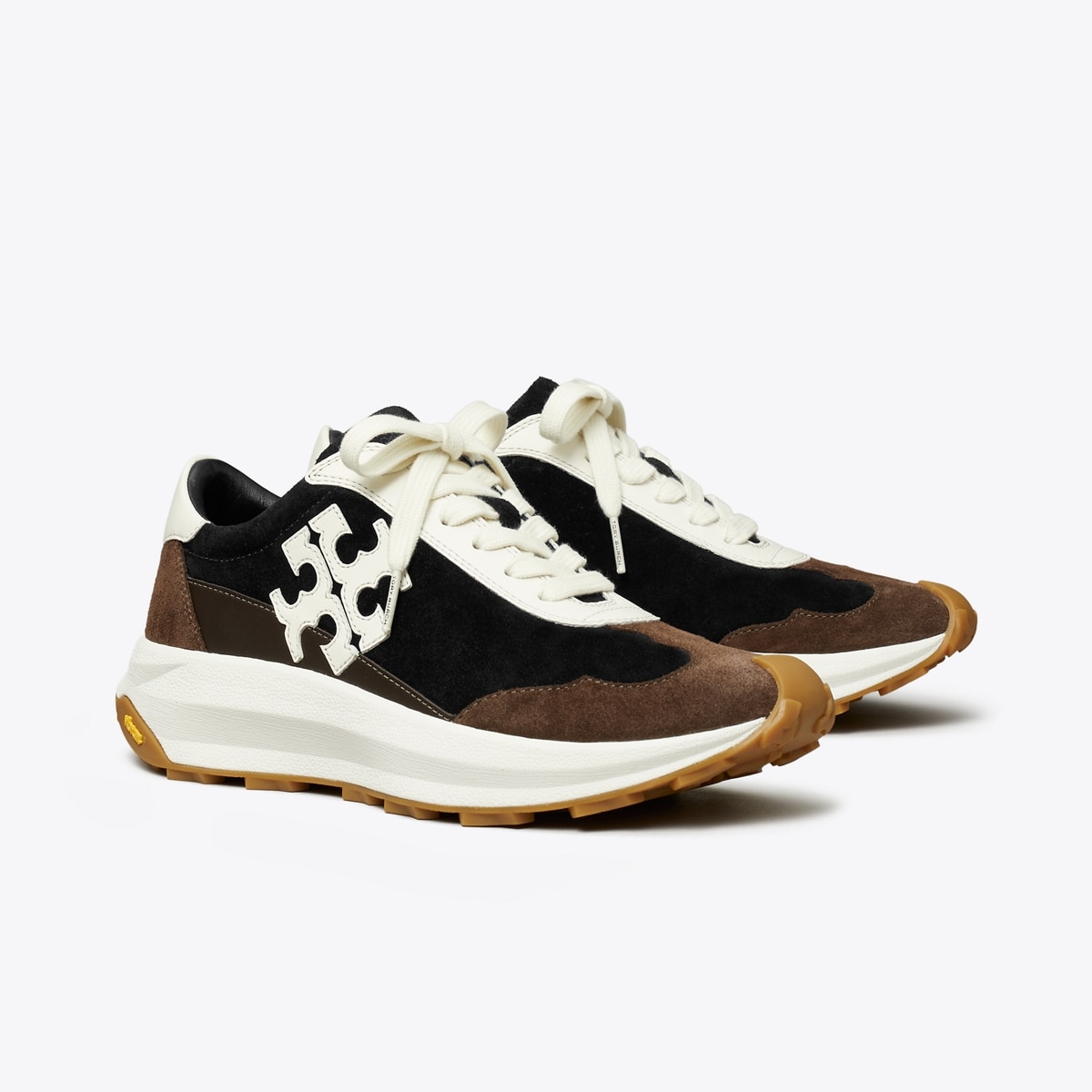 SALE美品　トリーバーチ　スニーカー　白×茶×黒　サイズ7.5/24.5cm トリー トレーナー: レディース スニーカー | Tory Burch JP