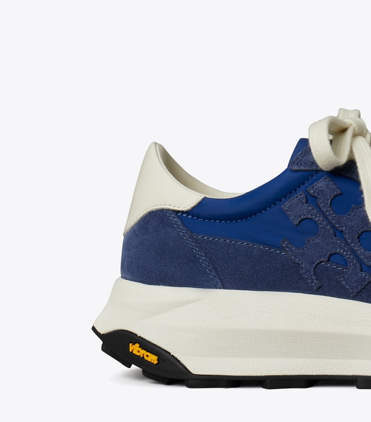 Tory Burch designer sneakers Tory Trainer in AZURE / FADED NAVY / CREAM detail