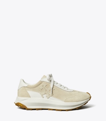 Tory Burch designer sneakers Tory Trainer in LIGHT CREAM / LIGHT CREAM / BIANCO side