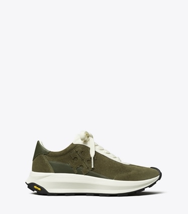 Tory Burch designer sneakers Tory Trainer in Leccio / Leccio / Blanc side