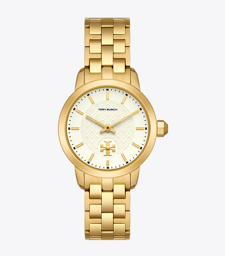 Tory Burch Women's Eleanor Gold-Tone Stainless Steel Bracelet Watch 34mm - Gold