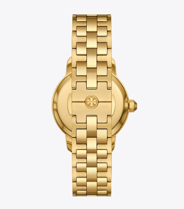 Tory Burch designer strap watches Tory Watch in IVORY/GOLD front