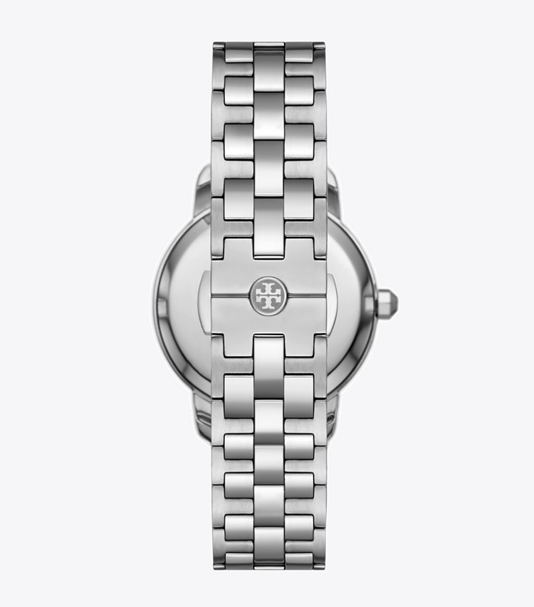 Tory Burch designer strap watches Tory Watch in BLUE/SILVER back