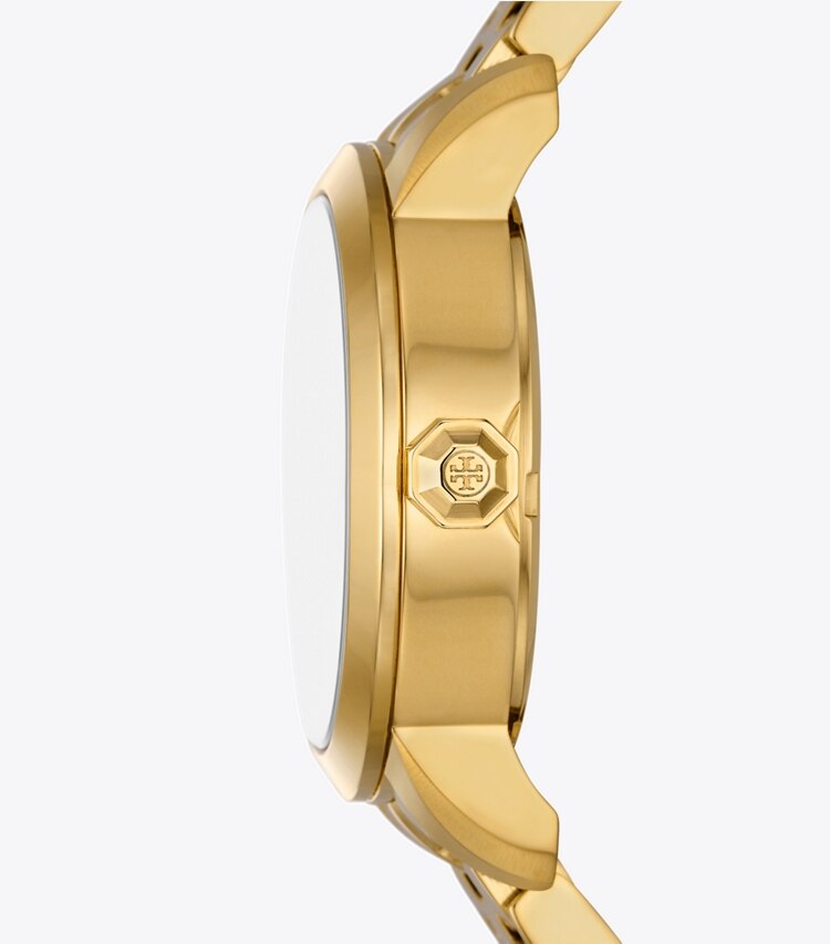 Tory Burch designer strap watches Tory Watch in IVORY/GOLD side