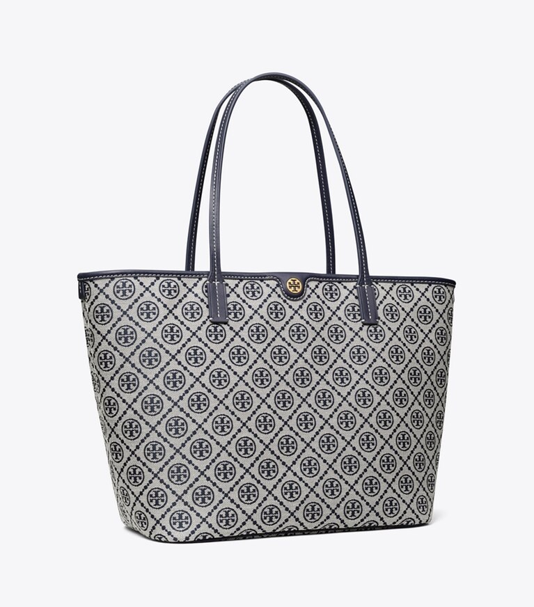 Tote Bag mit T Monogramm und ReiBverschluss Damen Taschen Tote Bags Tory Burch DE