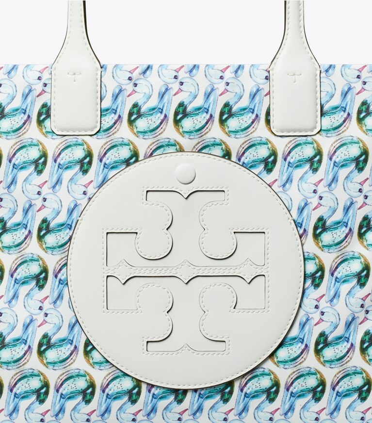 Tory Burch diseñador bolsos tote Tote estampado pequeño Ella en Swan detalle