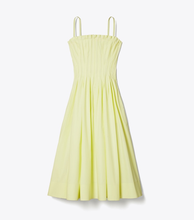 Tory Burch designer kleider Trägerloses Kleid aus Baumwoll-Popeline in Lumen front