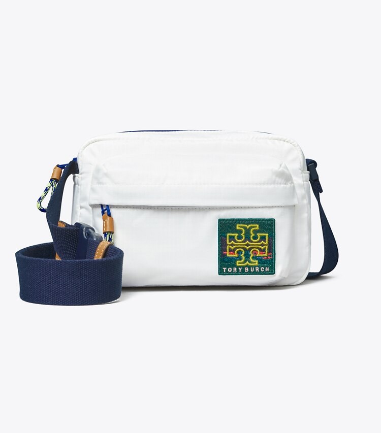Tory Burch designer borse a spalla Tracolla in ripstop in Snow White front