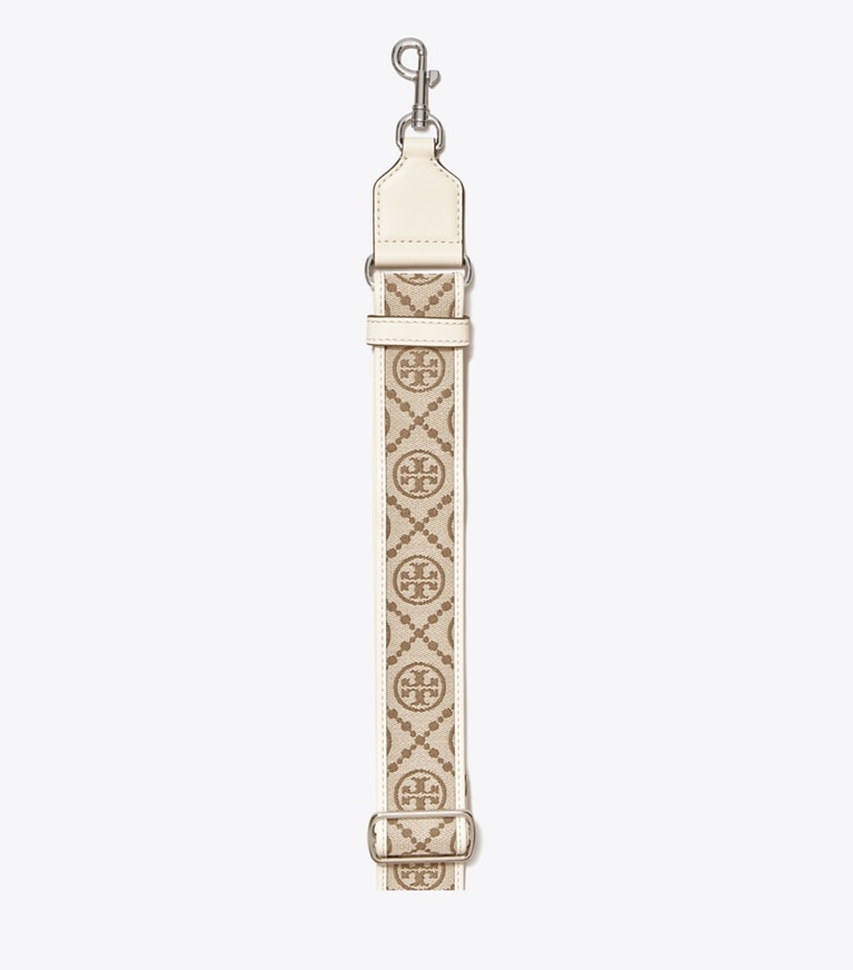 Tory Burch designer Tracolla Miller T Monogram in Hazelnut front