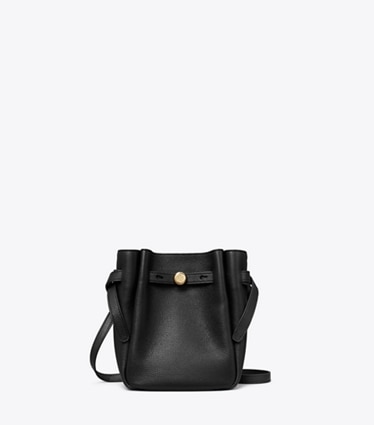 Tory Burch designer borse a spalla Tracolla portatelefono Romy in Black front