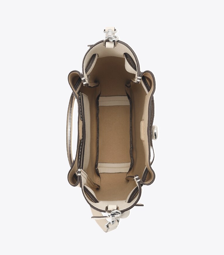Tory Burch designer borse a spalla Tracolla portatelefono Romy in Pound Cake angle