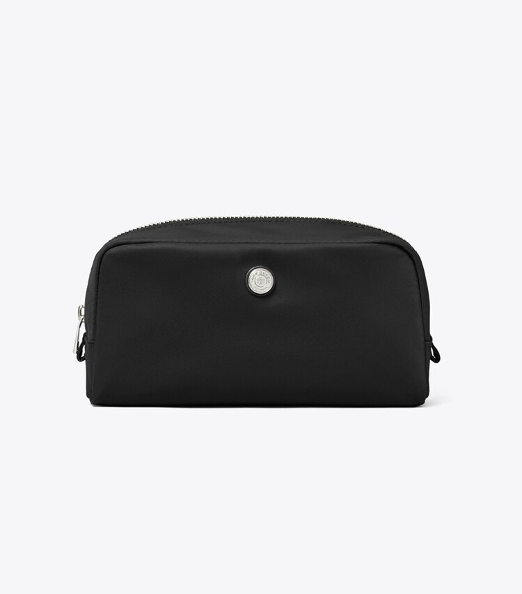 Tory Burch designer trousses de maquillage Trousse à cosmétiques Twist moyenne dans Black de face