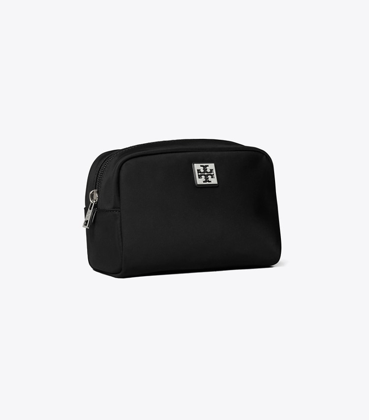 Tory Burch designer trousses de maquillage Trousse de toilette Virginia in Black angle