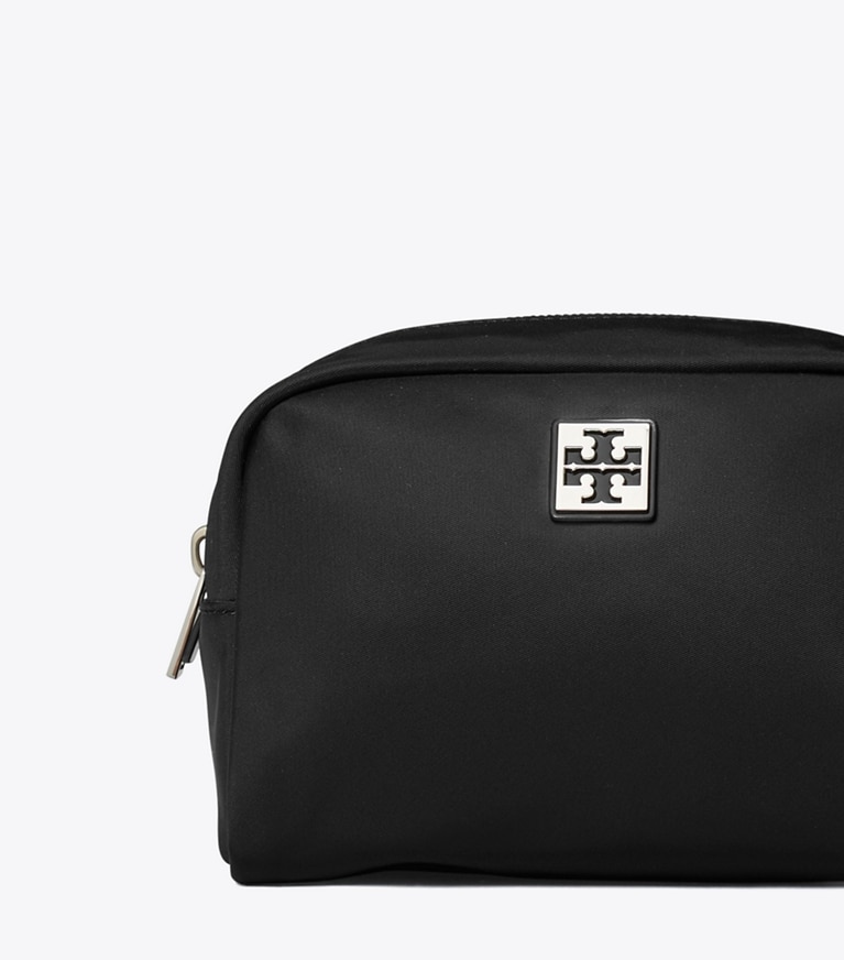 Tory Burch designer trousses de maquillage Trousse de toilette Virginia in Black angle