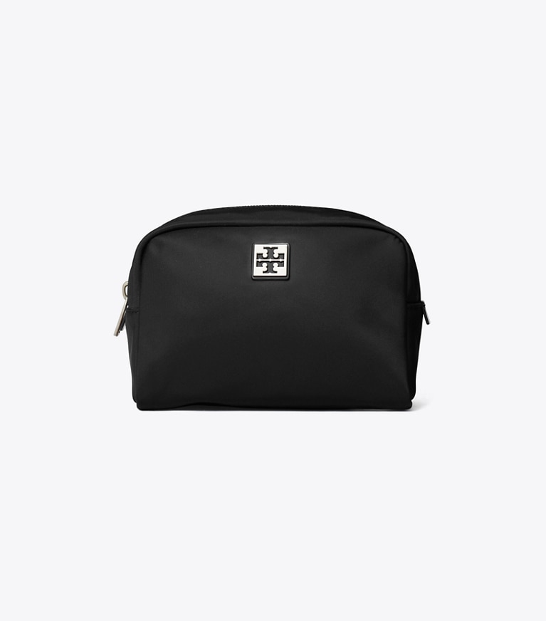 Tory Burch designer trousses de maquillage Trousse de toilette Virginia in Black angle