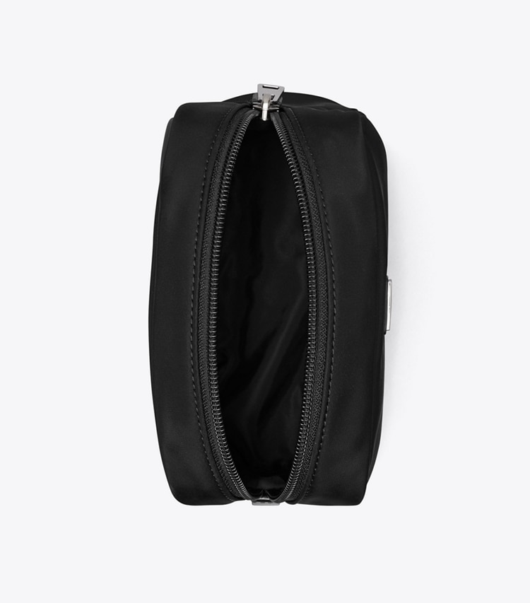 Tory Burch designer trousses de maquillage Trousse de toilette Virginia in Black dessus