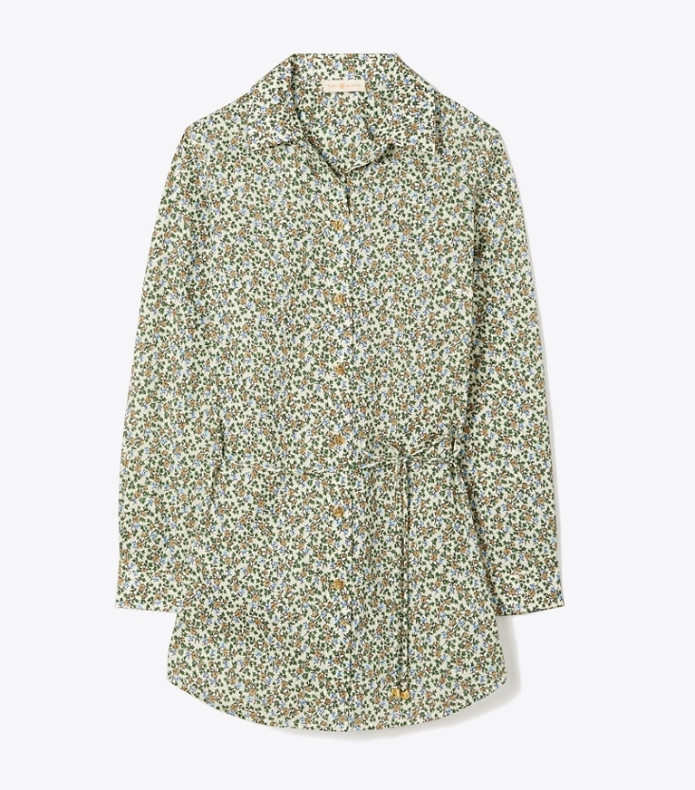 Tory Burch designer paréos Tunique de plage imprimée Brigitte dans  STARBURST IVY de face
