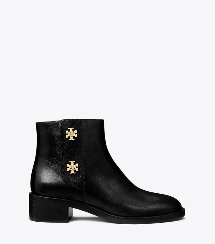 Tory Burch designer ブーティ Tロック アンクルブーツ in PERFECT BLACK side