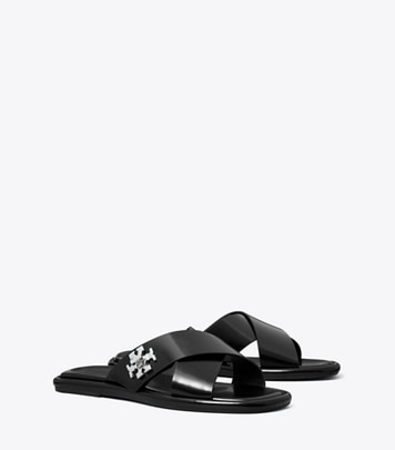 Turnlock Cross-Band Slide: Women's Designer Sandals | Tory Burch