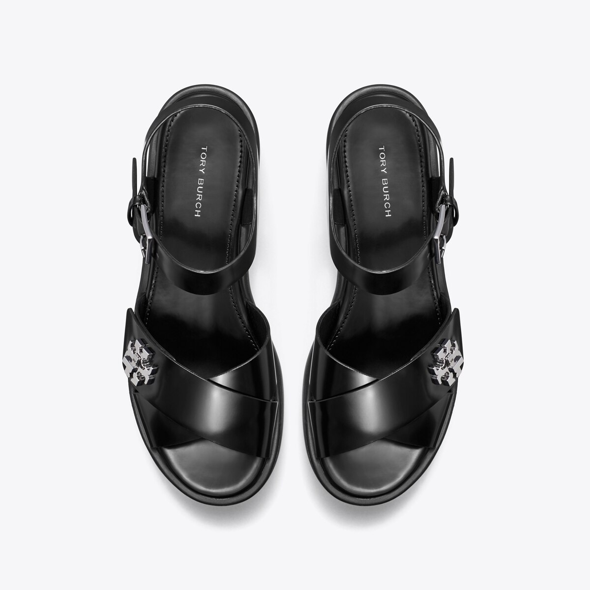 サンダル・ミュール TORY BURCH Women Sandals 157966006 Black Miller Patent Sandal: Women's Designer Sandals | Tory Burch
