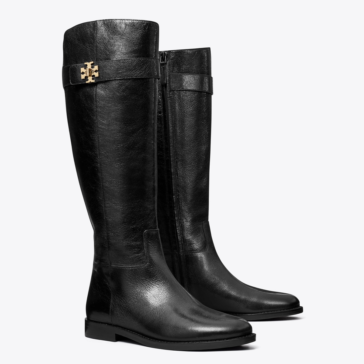 ミドルブーツ TORY BURCH Women Boots 158799006 Black Turnlock Riding Boot: Women's Shoes | Boots | Tory Burch EU