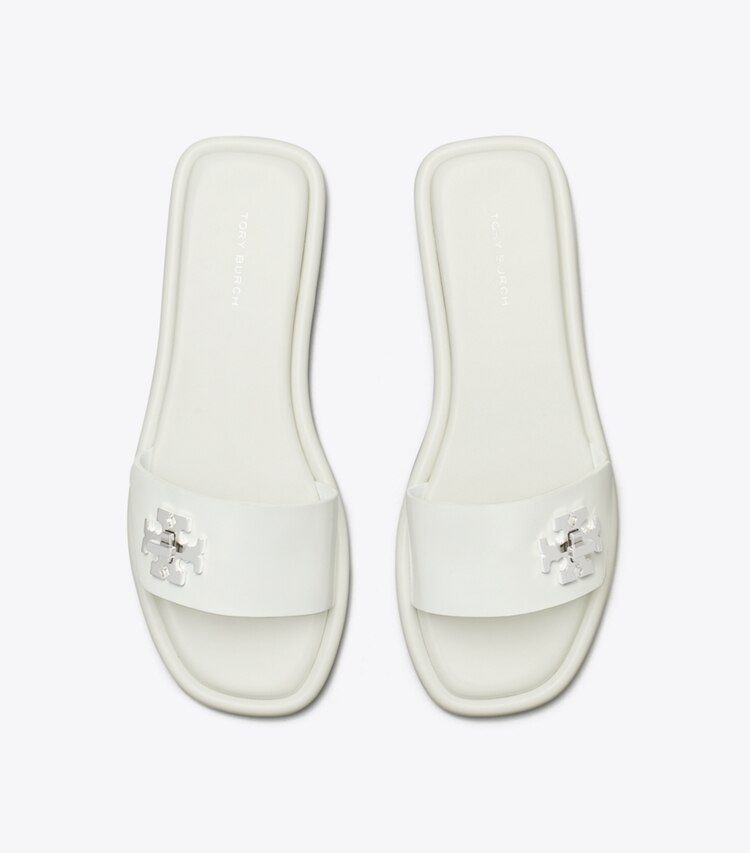 Tory Burch designer sandali Turnlock Slide in CLOUD superiore