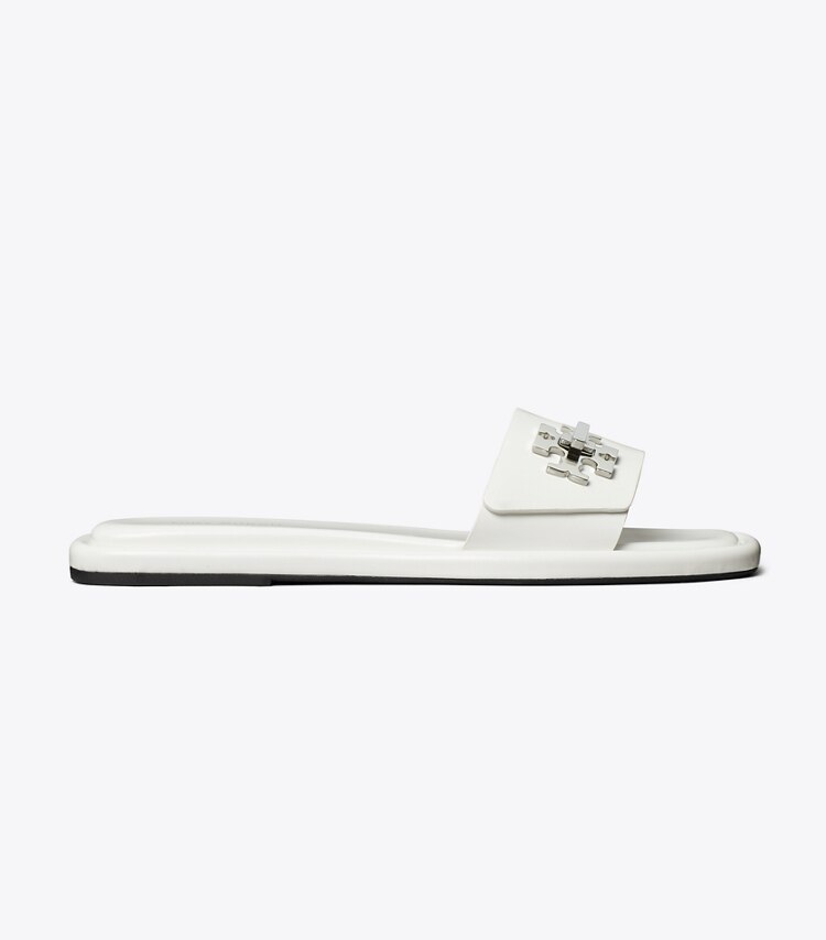 Tory Burch designer sandali Turnlock Slide in CLOUD side