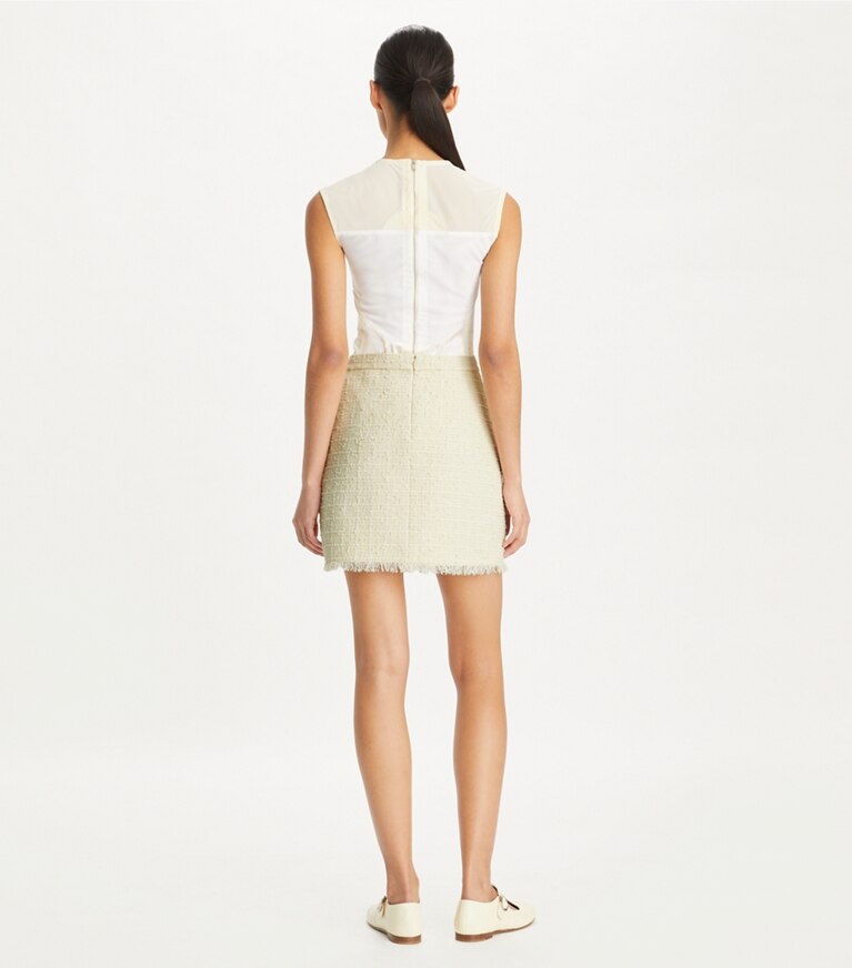ミニスカート TORY BURCH Women Mini Skirts 166731100 WHITE Performance Stretch Mini Tennis Skirt: Women's Designer