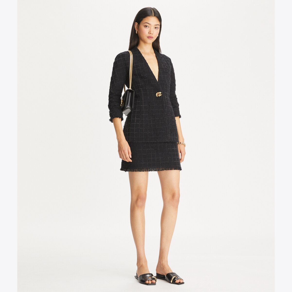 Tweed Mini Skirt: Women's Designer Bottoms | Tory Burch