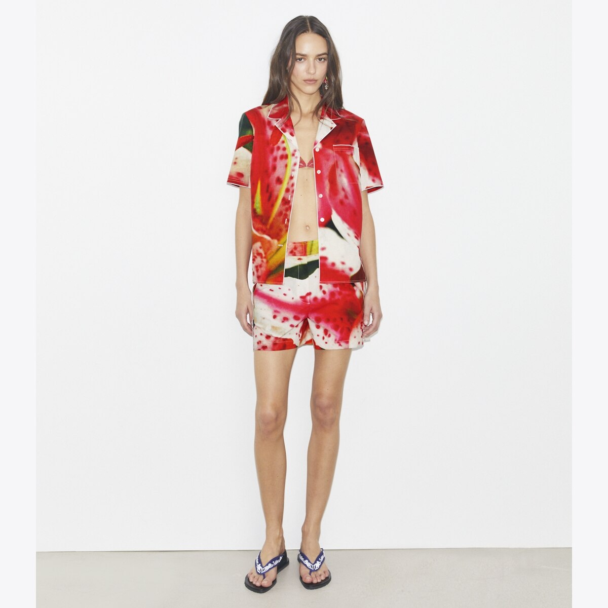 Twill Camp Shirt: Women's Designer Coverups | Tory Burch