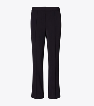 Tory Burch designer pantaloni Twill Khaki Pant in Medium Navy front