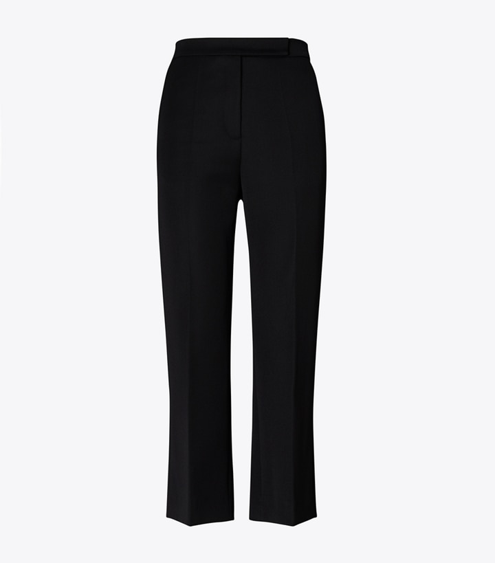 Tory Sport designer bottoms Twill Trouser in Sport Black front