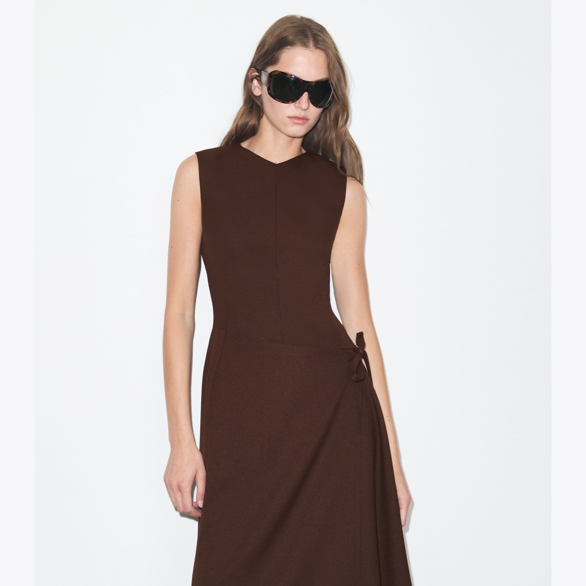 TWILL WRAP DRESS - thumbnail 5