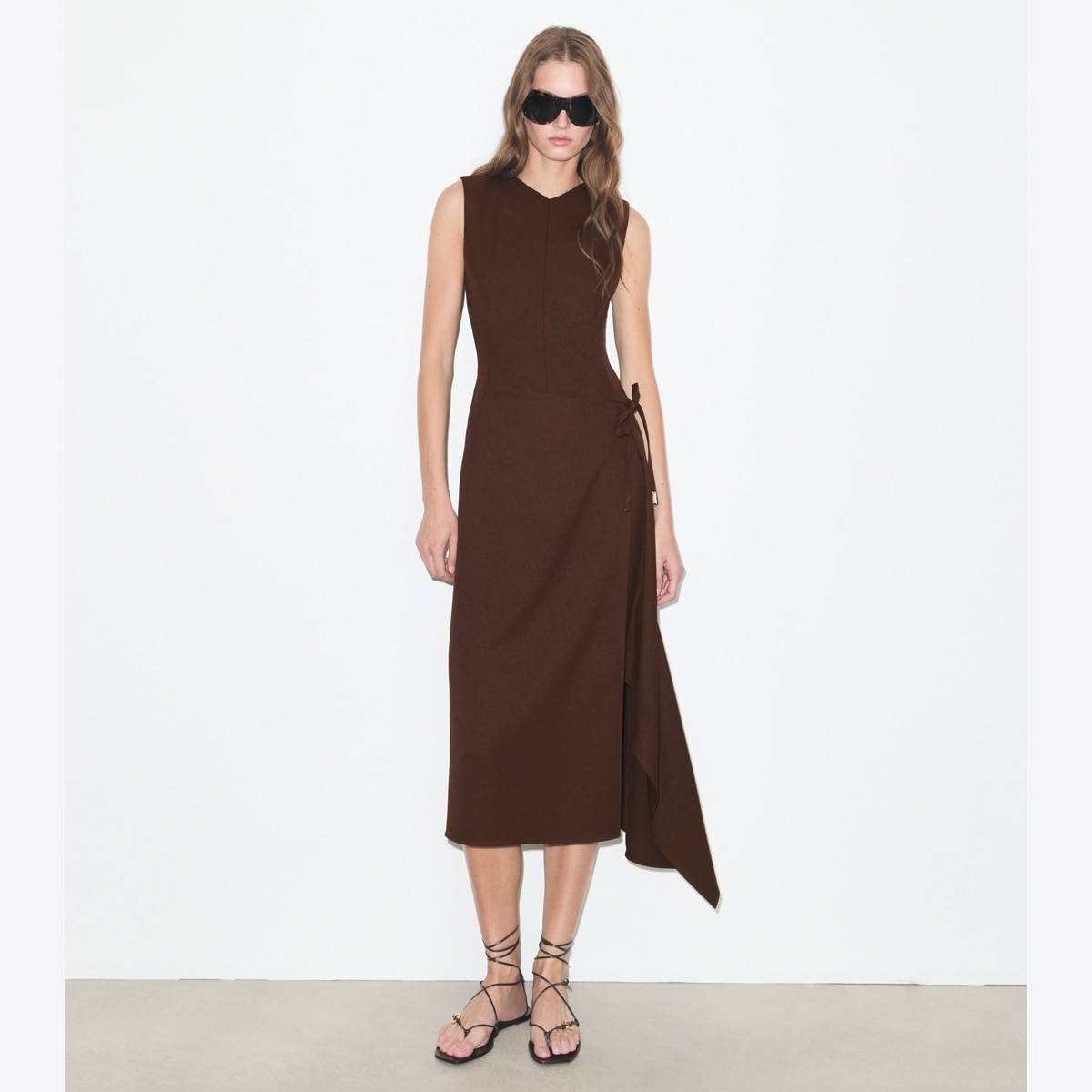 TWILL WRAP DRESS - thumbnail 2