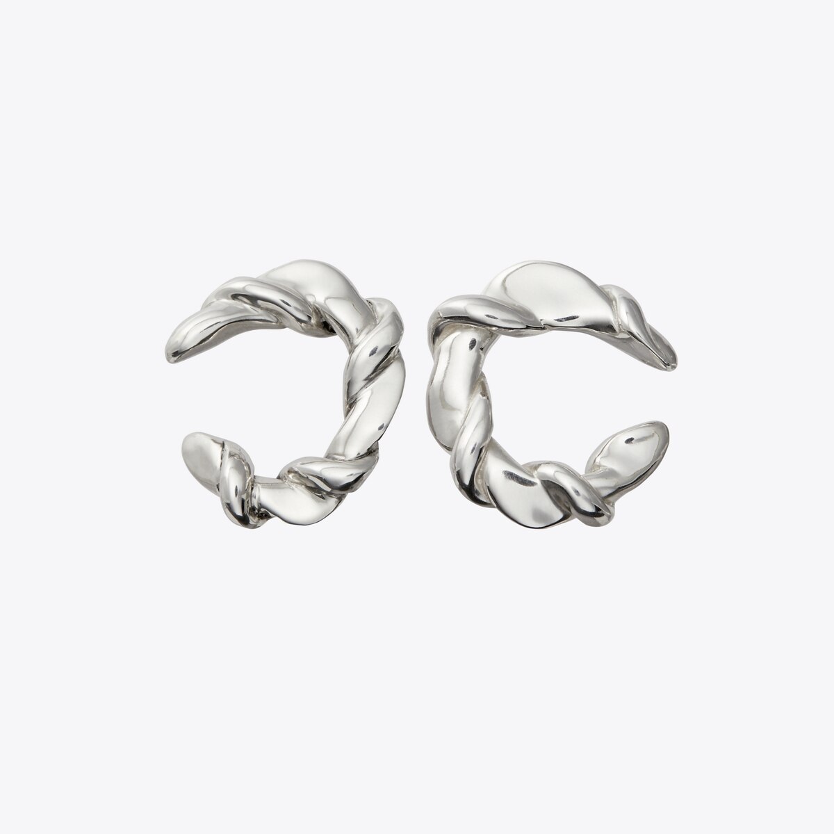 【TORYBURCH】 white and silver earrings （関税送料込） Amazon.com: Tory Burch Women's Logo Stud Earrings, Rose Gold