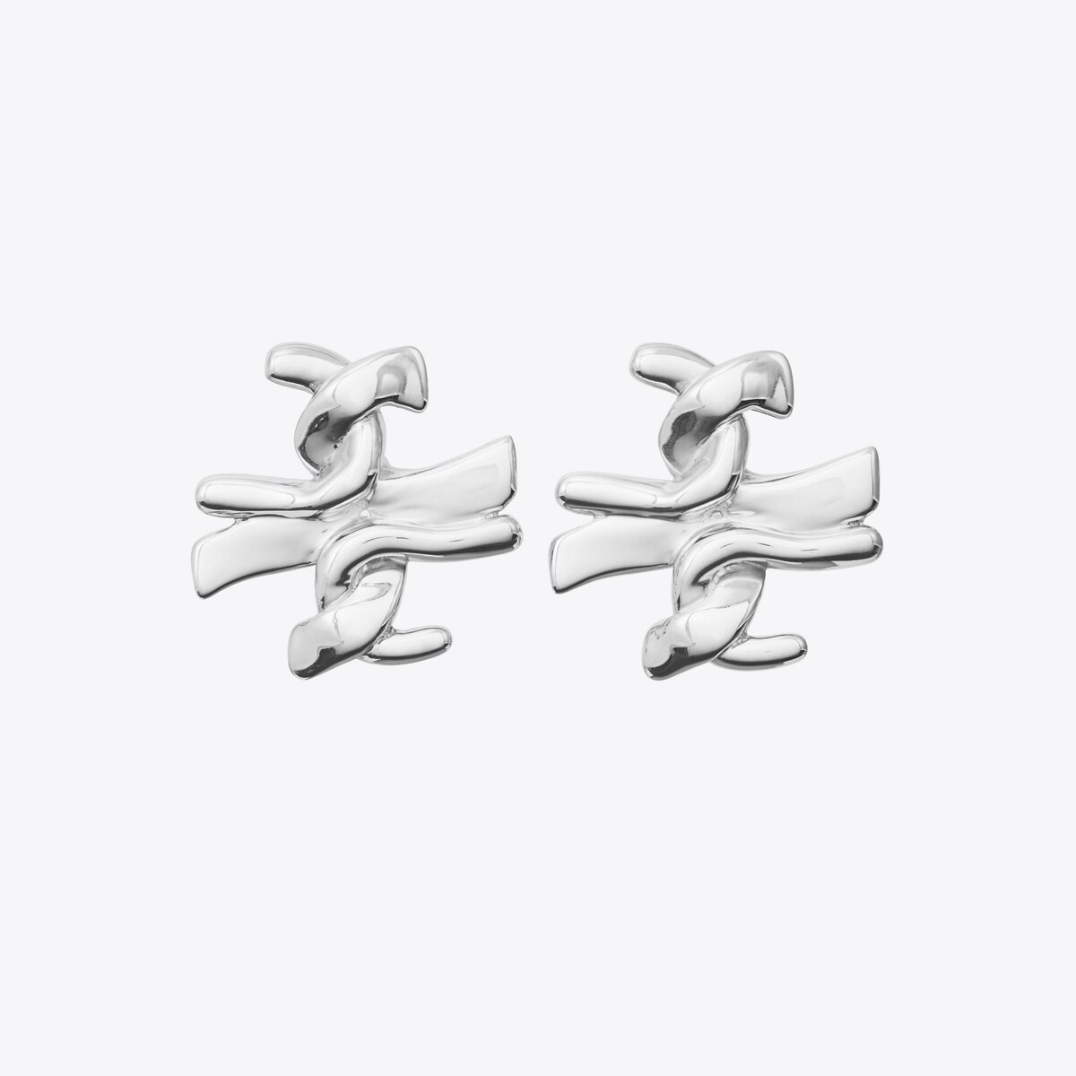 Twisted T Stud Earring: Women's Designer Earrings | Tory Burch