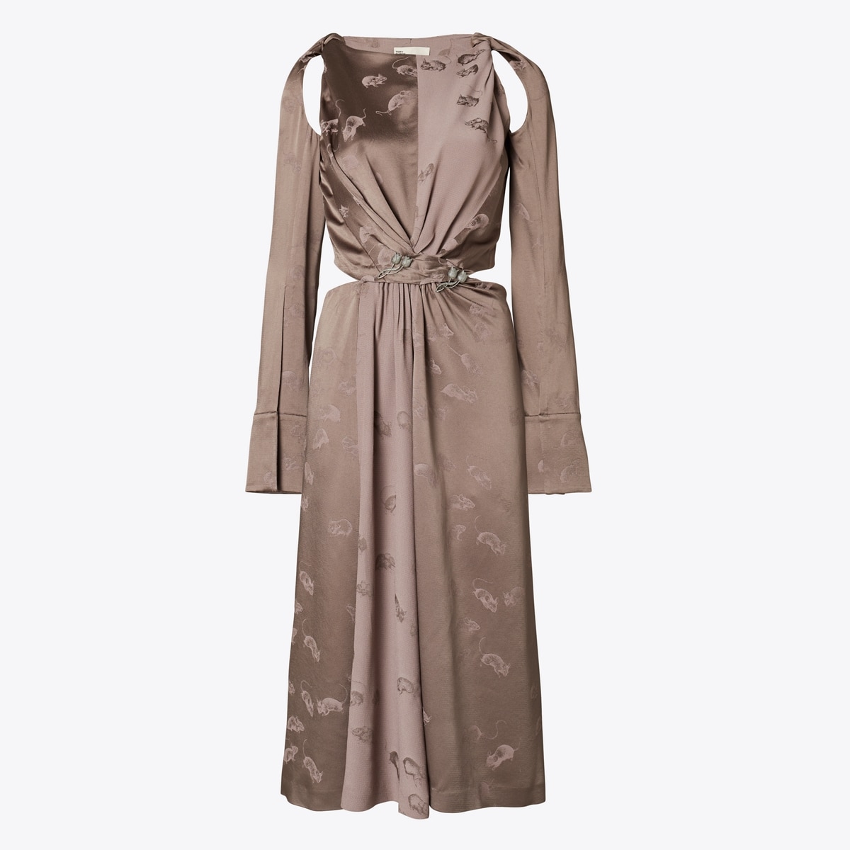 TWISTED VISCOSE DRESS