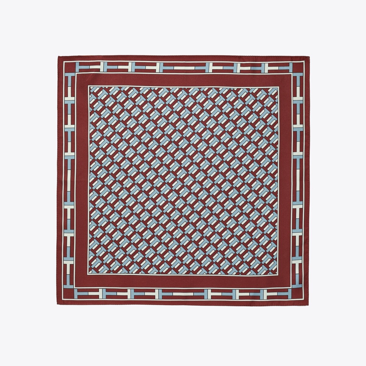 スカーフ Tory Burch FW24 (160570 001) Tory Burch T Monogram Double-Sided Silk Scarf | Saks Fifth