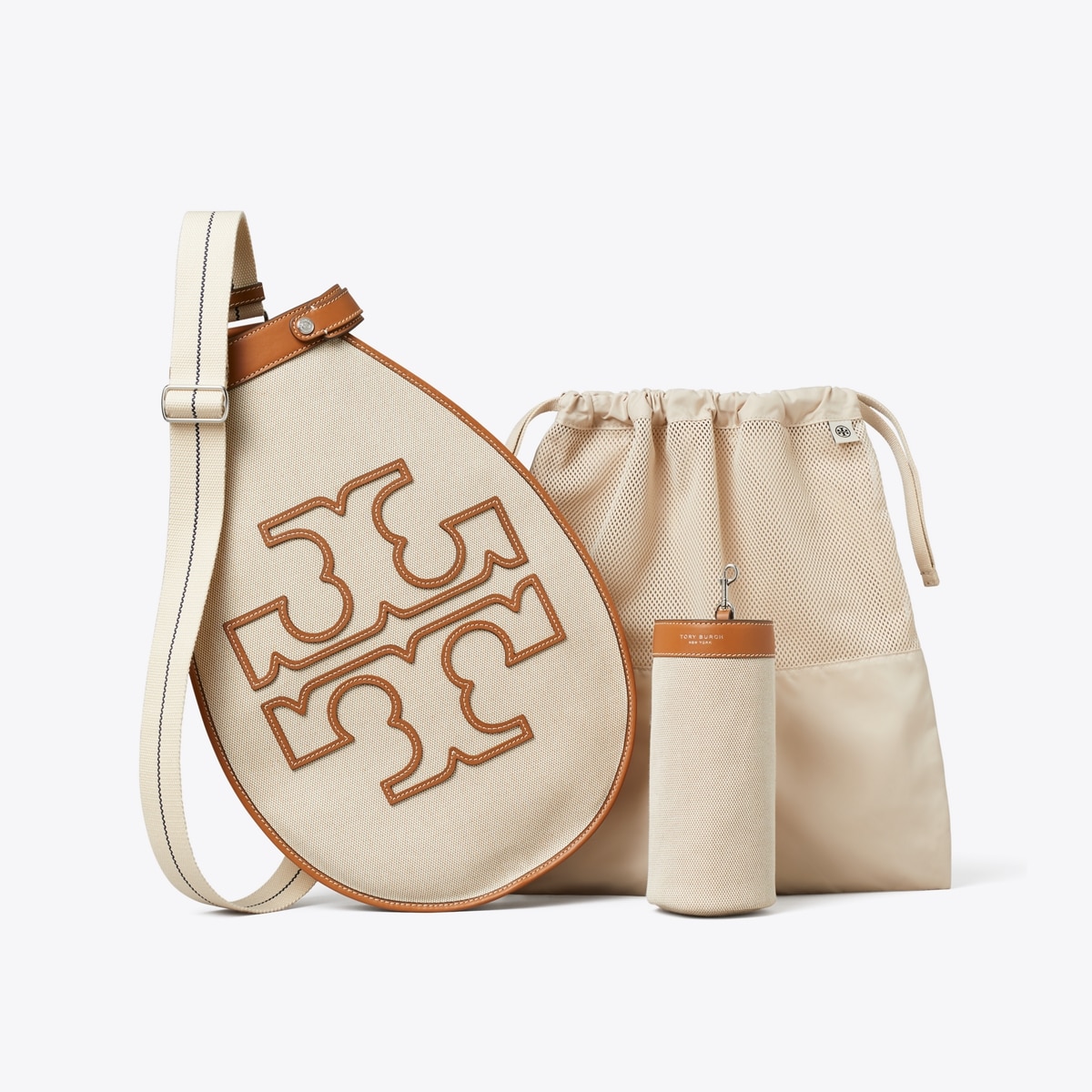 TWO-TONE CANVAS TENNIS TOTE - thumbnail 3